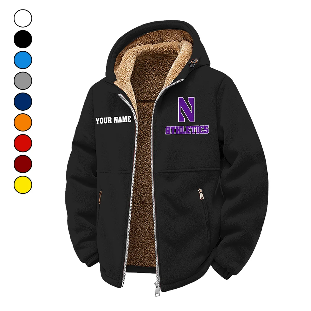 The Wildcats Winter Fleece Jacket, Thermal Winter Fleece HVN1454NW - Black