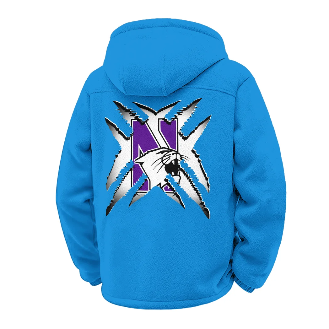 The Wildcats Winter Fleece Jacket, Thermal Winter Fleece HVN1454NW - cyan - Image 3