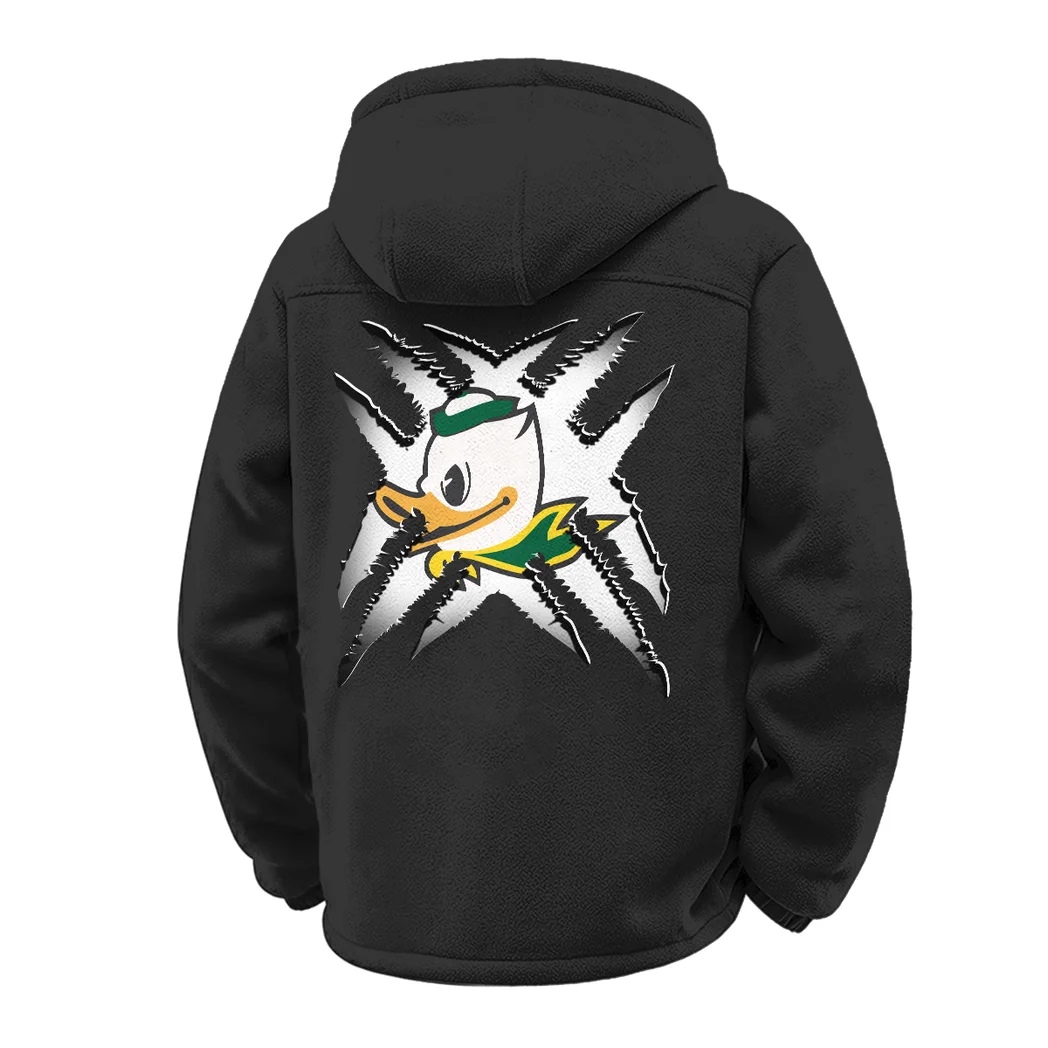 The Ducks Winter Fleece Jacket, Arctic Expedition Fleece HVN1454OD - Black - Image 3
