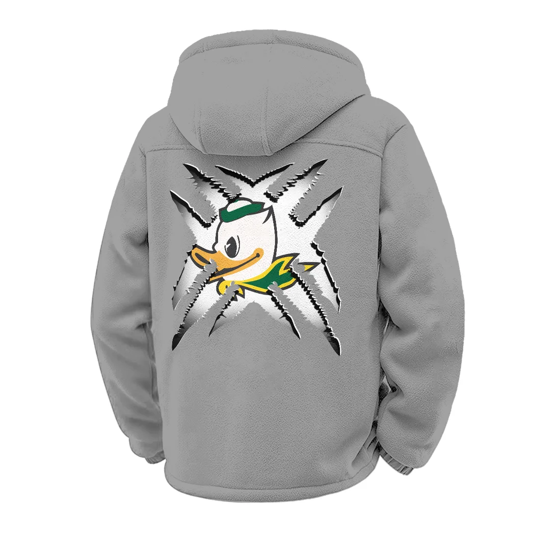 The Ducks Winter Fleece Jacket, Arctic Expedition Fleece HVN1454OD - Grey - Image 3