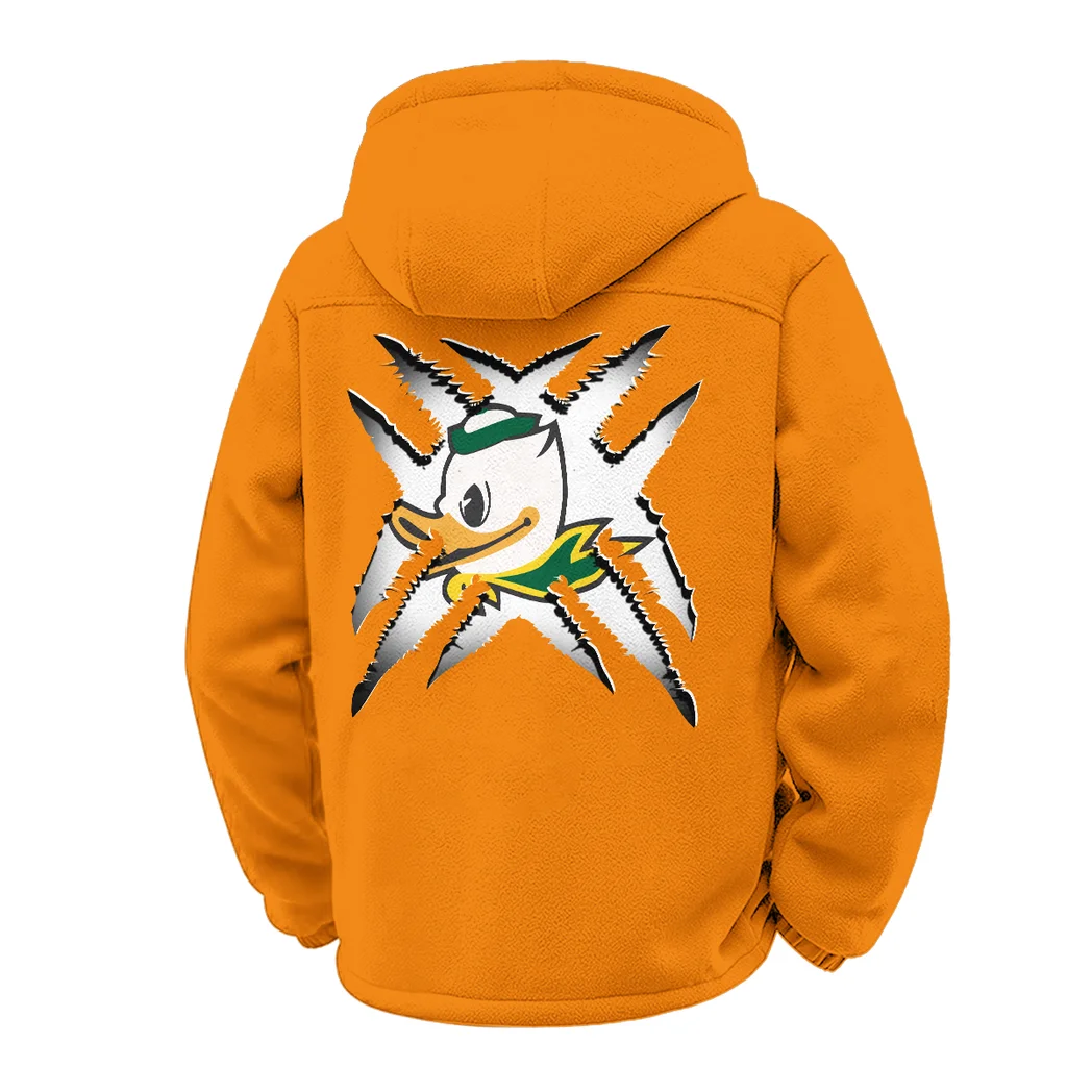 The Ducks Winter Fleece Jacket, Arctic Expedition Fleece HVN1454OD - Orange - Image 3