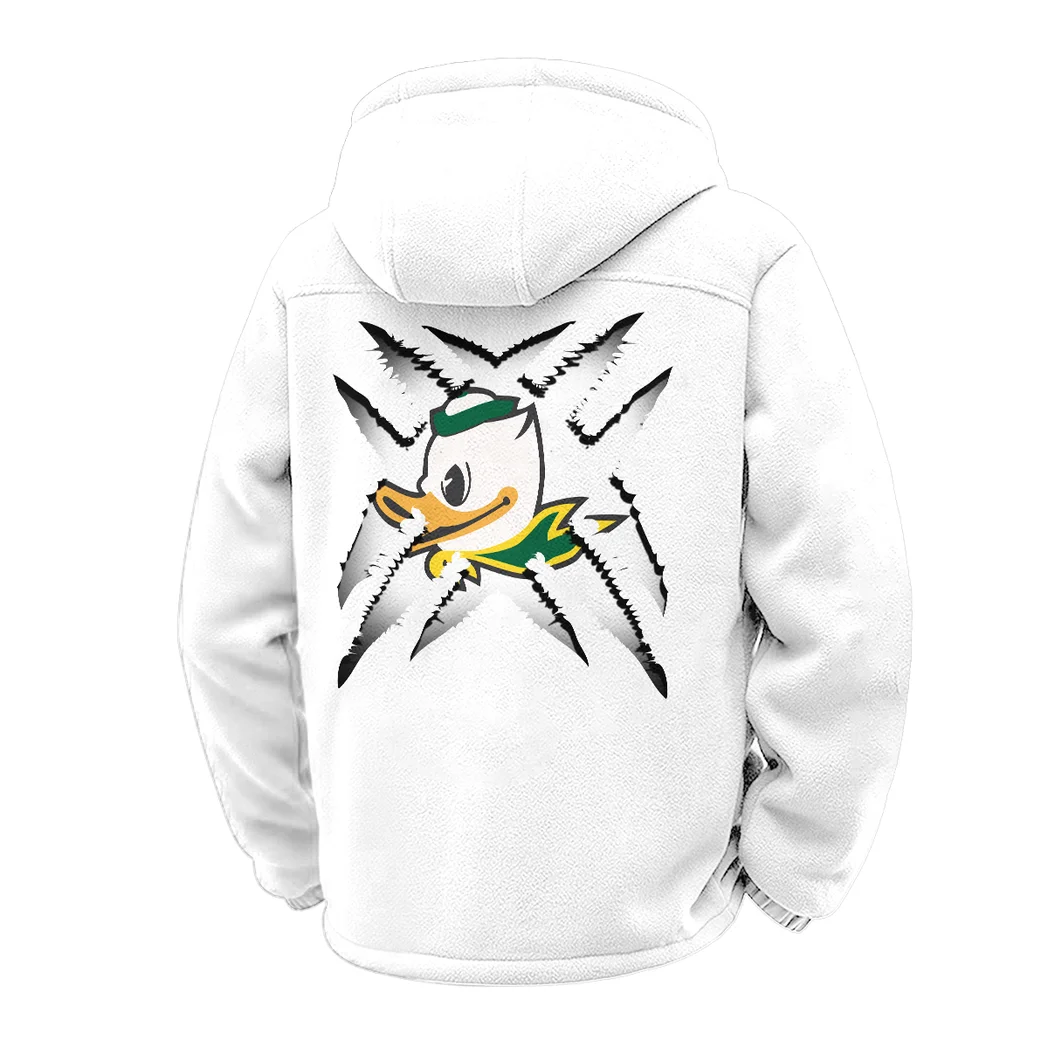 The Ducks Winter Fleece Jacket, Arctic Expedition Fleece HVN1454OD - White - Image 3