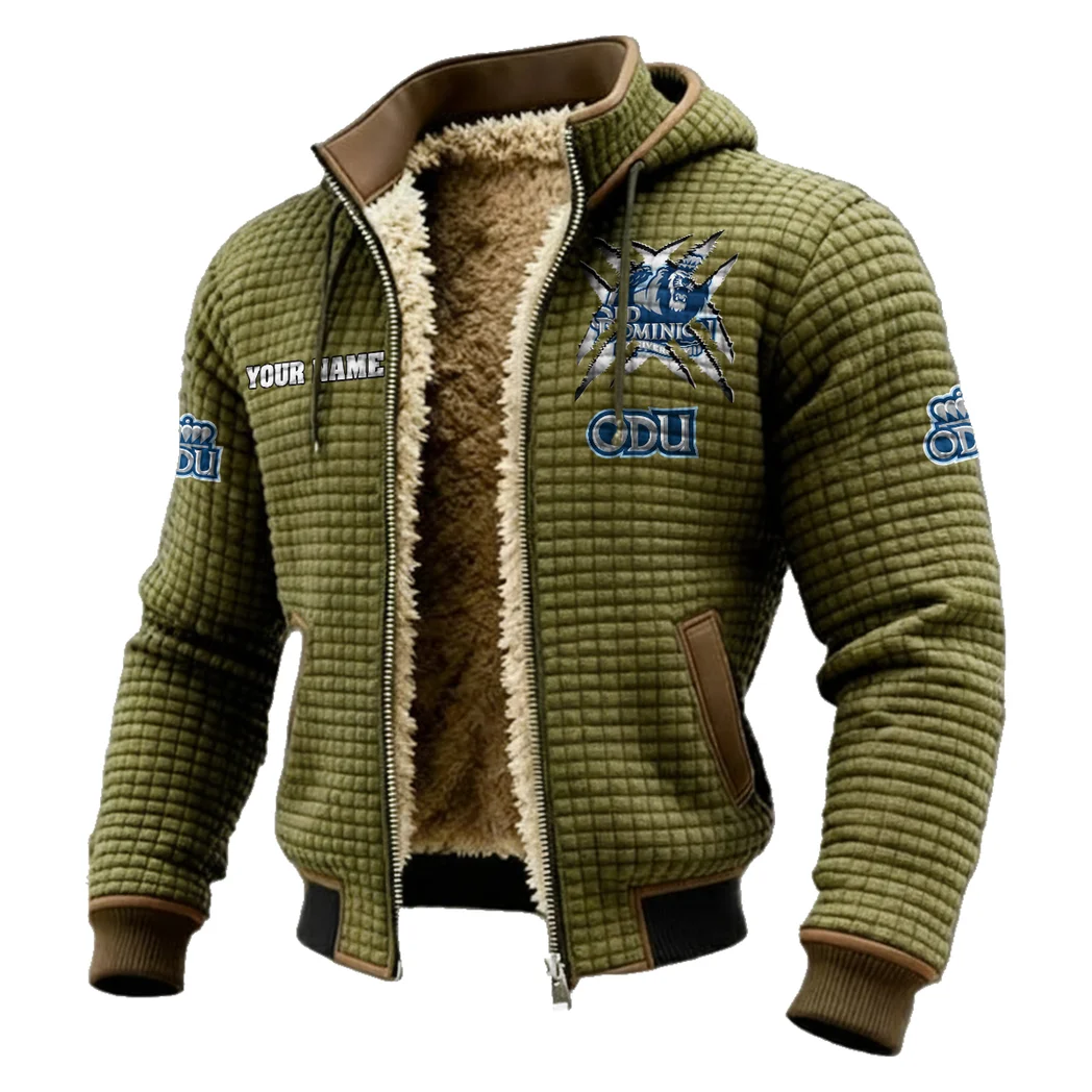 The ODU Power Fleece-Lined Hooded Jacket, High-Performance Trail Jacket HVN1454OD - Green - Image 2