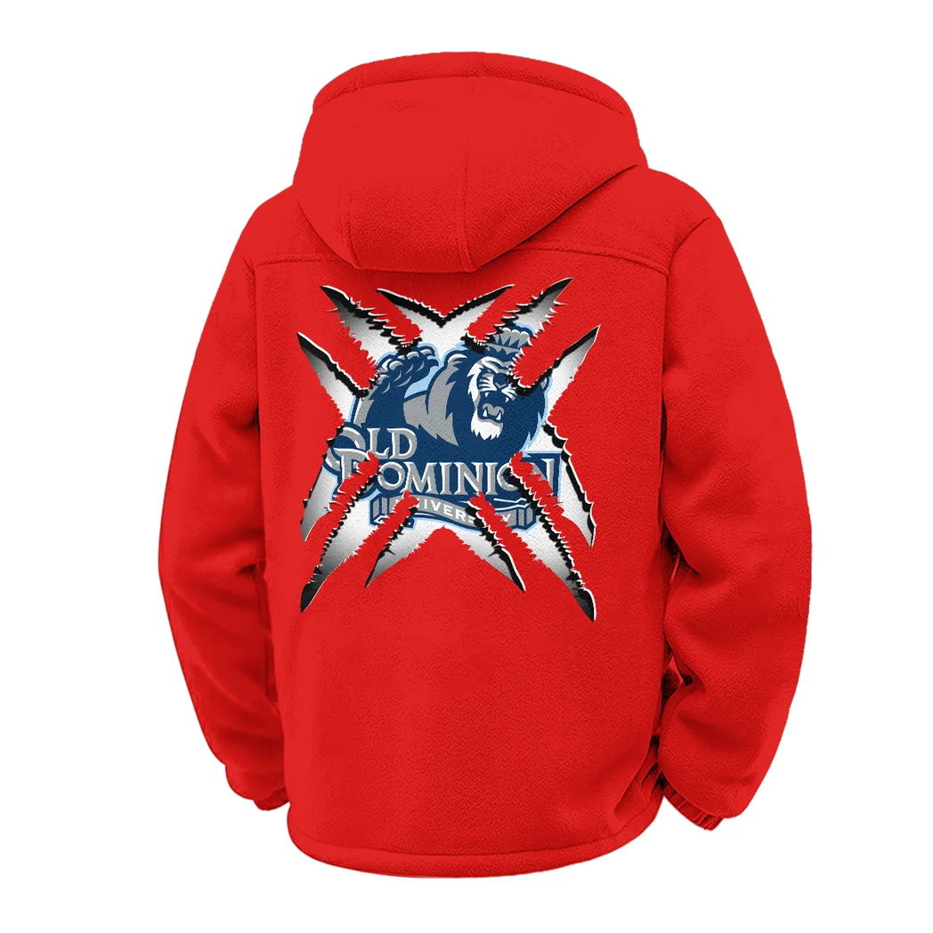 The ODU Power Winter Fleece Jacket, Extreme Cold Fleece Coat HVN1454OD - red - Image 3