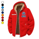 The ODU Power Winter Fleece Jacket, Extreme Cold Fleece Coat HVN1454OD - red