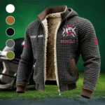 The Ole Miss Elite Fleece-Lined Hooded Jacket, Multi-Sport Winter Active Top HVN1454OM - Grey