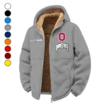 The Buckeye Force Winter Fleece Jacket, Deep Winter Comfort Fleece HVN1454OS - Grey