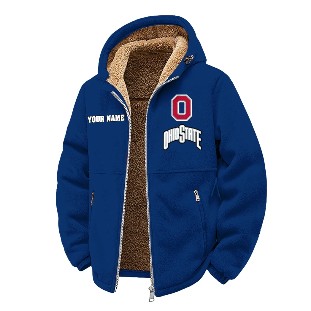 The Buckeye Force Winter Fleece Jacket, Deep Winter Comfort Fleece HVN1454OS - Navy - Image 2