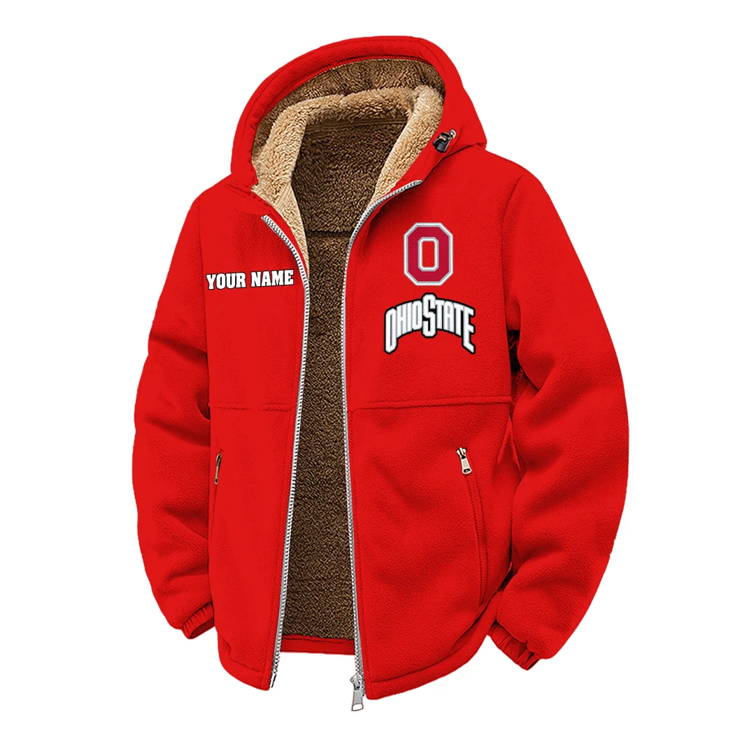 The Buckeye Force Winter Fleece Jacket, Deep Winter Comfort Fleece HVN1454OS - red - Image 2