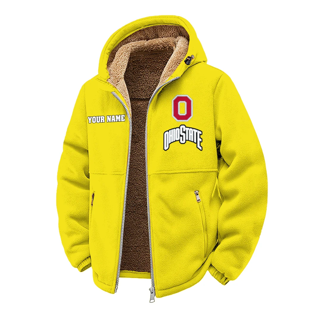 The Buckeye Force Winter Fleece Jacket, Deep Winter Comfort Fleece HVN1454OS - Yellow - Image 2