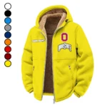 The Buckeye Force Winter Fleece Jacket, Deep Winter Comfort Fleece HVN1454OS - Yellow