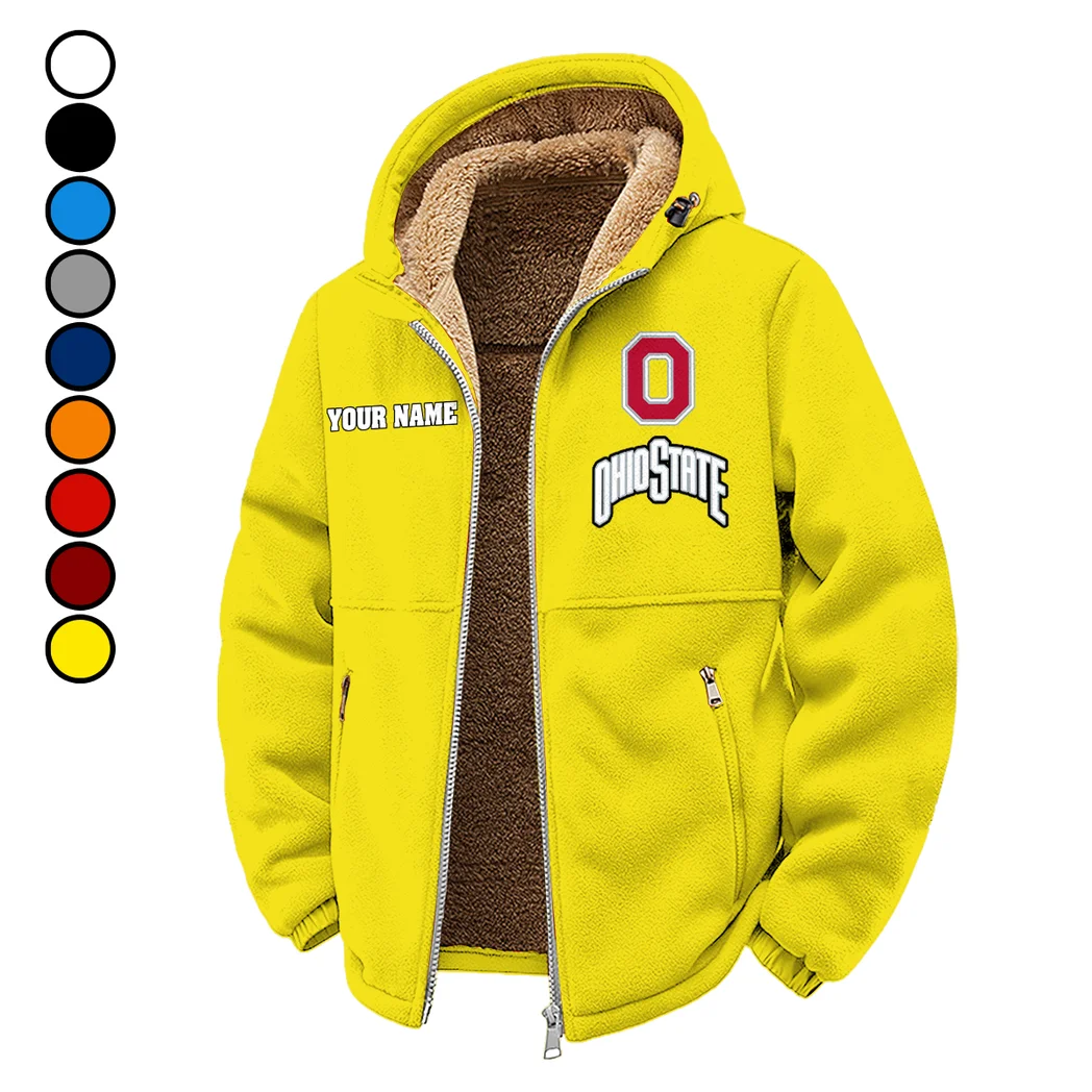 The Buckeye Force Winter Fleece Jacket, Deep Winter Comfort Fleece HVN1454OS - Yellow