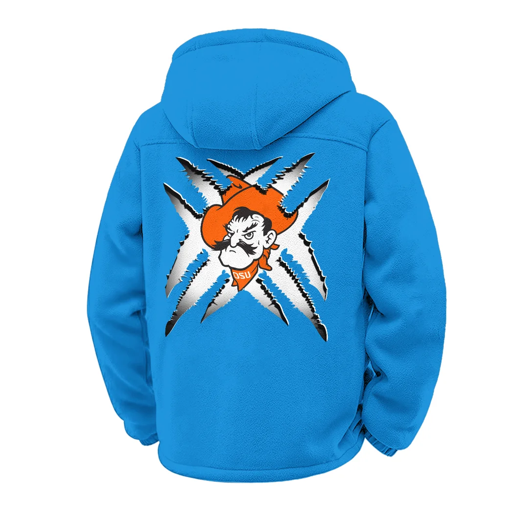 The Cowboy Spirit Winter Fleece Jacket, Essential Winter Warmth HVN1454OS - cyan - Image 3