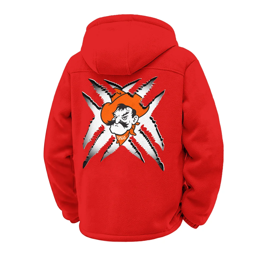 The Cowboy Spirit Winter Fleece Jacket, Essential Winter Warmth HVN1454OS - red - Image 3
