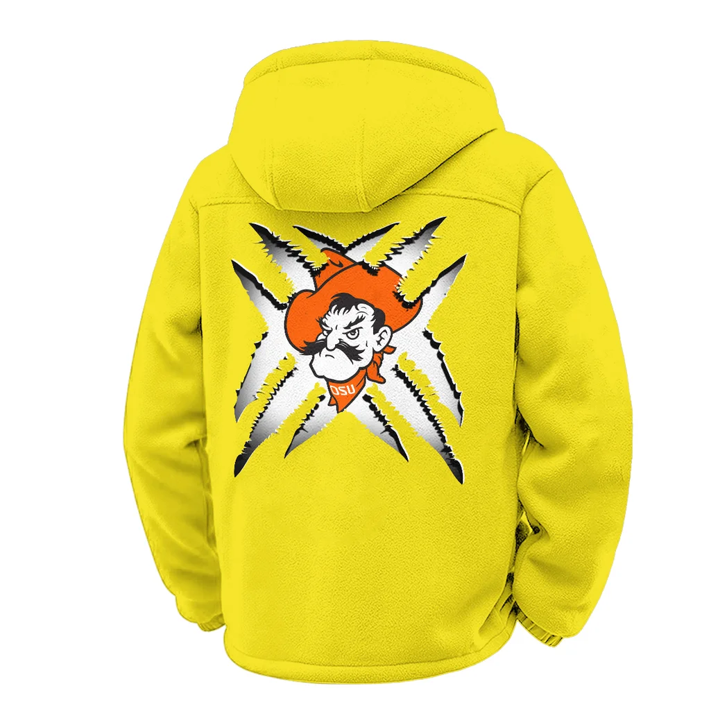 The Cowboy Spirit Winter Fleece Jacket, Essential Winter Warmth HVN1454OS - Yellow - Image 3