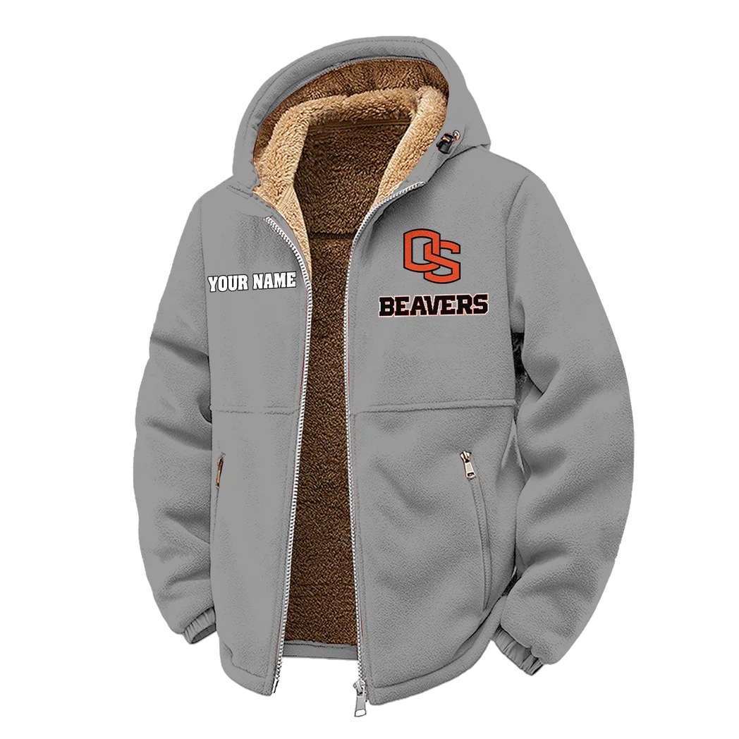 The Beaver Elite Winter Fleece Jacket, Polar Climate Fleece HVN1454OS - Grey - Image 2