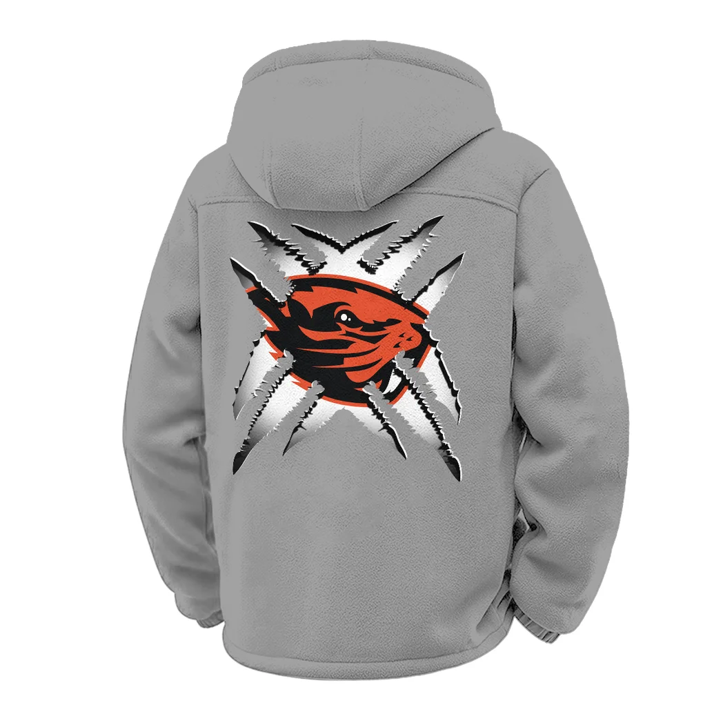 The Beaver Elite Winter Fleece Jacket, Polar Climate Fleece HVN1454OS - Grey - Image 3