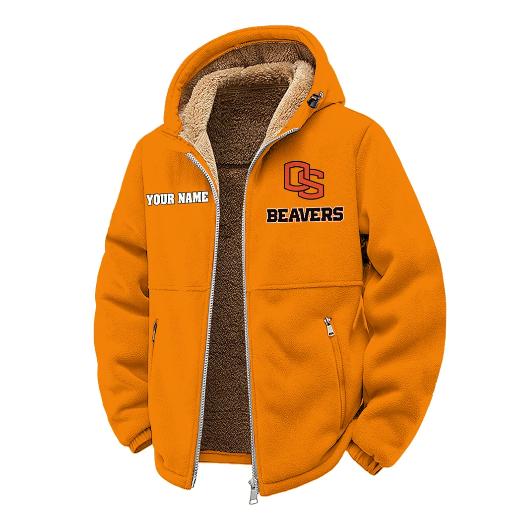 The Beaver Elite Winter Fleece Jacket, Polar Climate Fleece HVN1454OS - Orange - Image 2