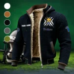 The Pitt Force Fleece-Lined Hooded Jacket, Elite Athlete Winter Jacket HVN1454PP - Black