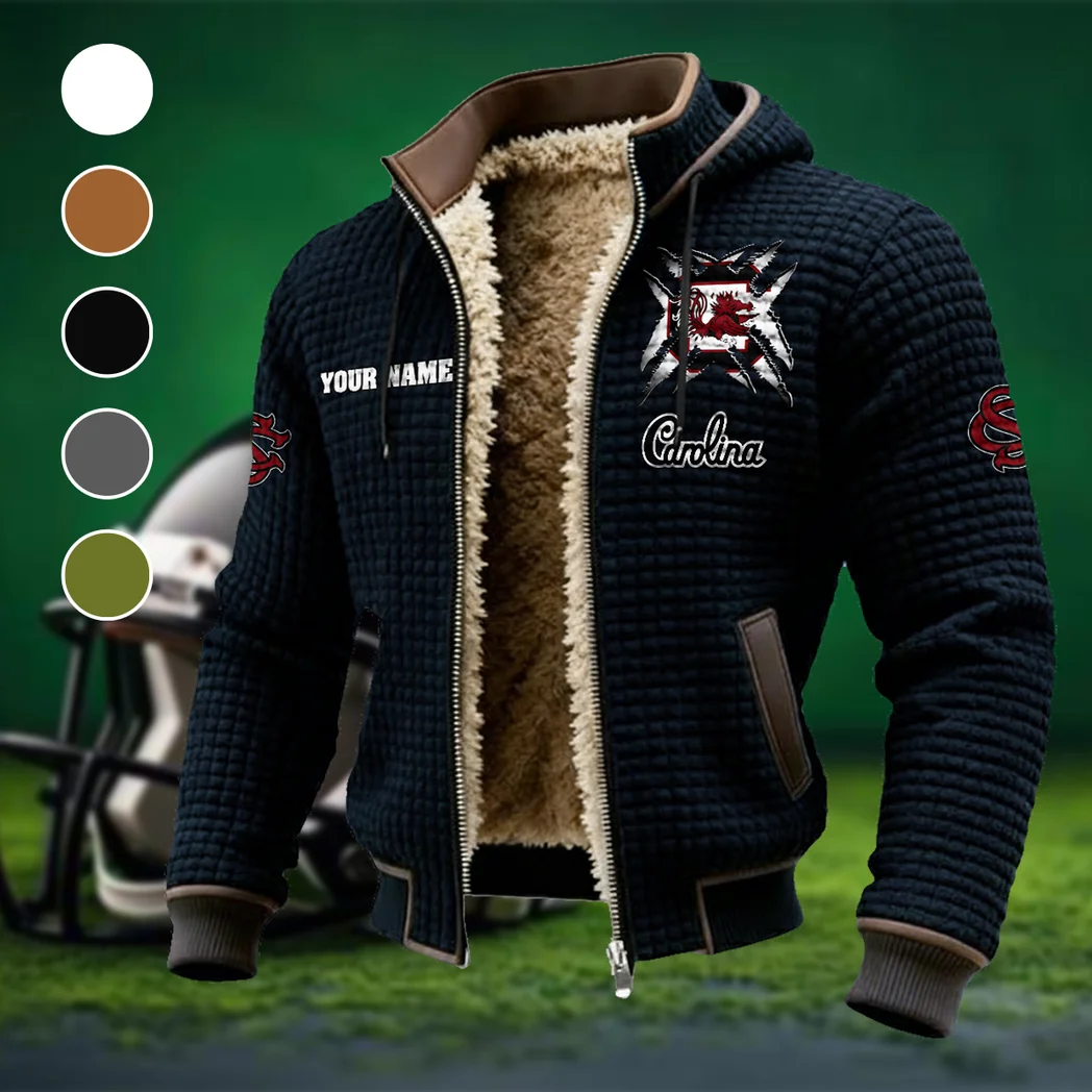 The Gamecock Pride Fleece-Lined Hooded Jacket, Arctic Protection Hooded Zip HVN1454SC - Black