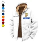 The Spartan Pride Winter Fleece Jacket, All-Mountain Sport Jacket HVN1454SJ - White