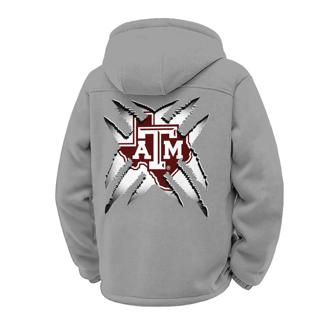 The A&M Power Winter Fleece Jacket, Ski & Snowboard Mid-Layer HVN1454TA - Grey - Image 3