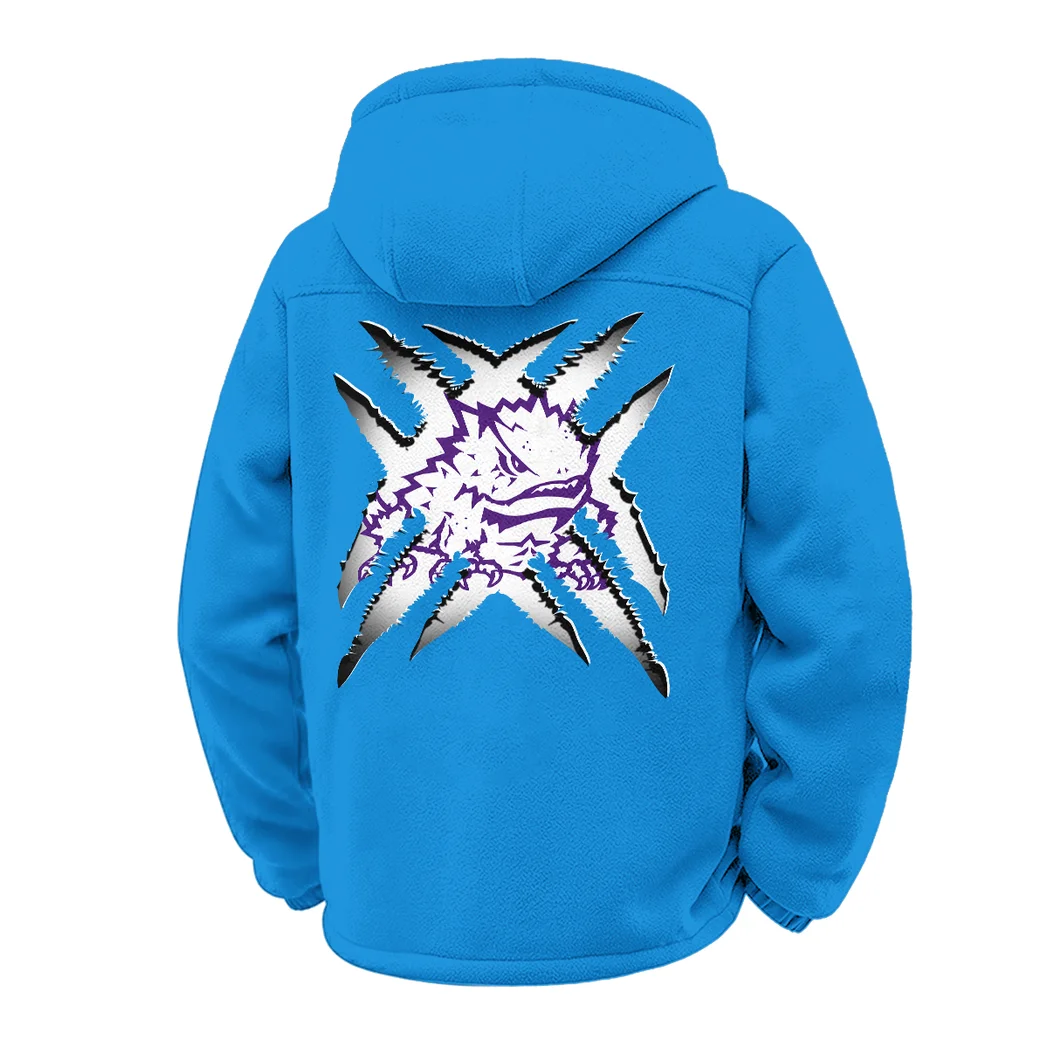 Fort Worth’s Finest Winter Fleece Jacket, Winter Endurance Jacket HVN1454TC - cyan - Image 3