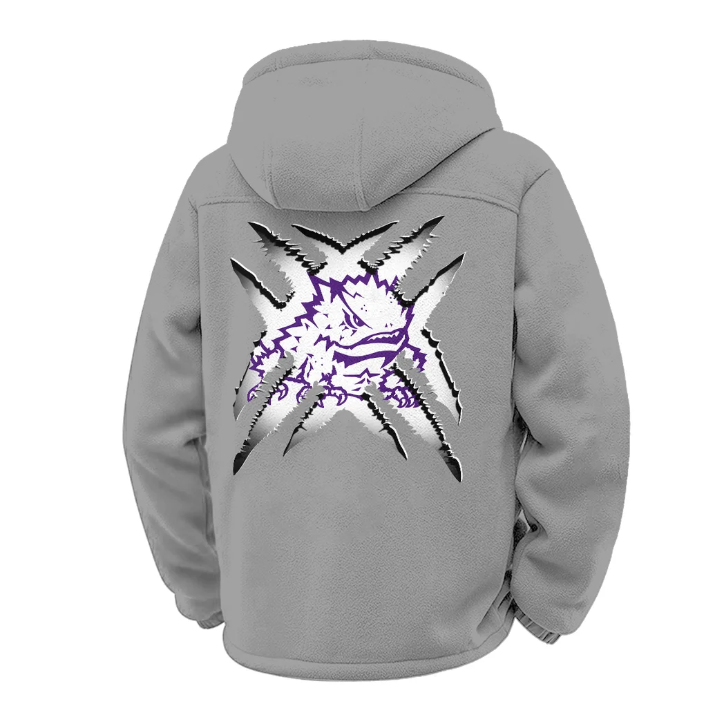 Fort Worth’s Finest Winter Fleece Jacket, Winter Endurance Jacket HVN1454TC - Grey - Image 3