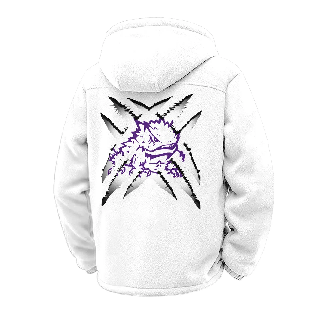 Fort Worth’s Finest Winter Fleece Jacket, Winter Endurance Jacket HVN1454TC - White - Image 3