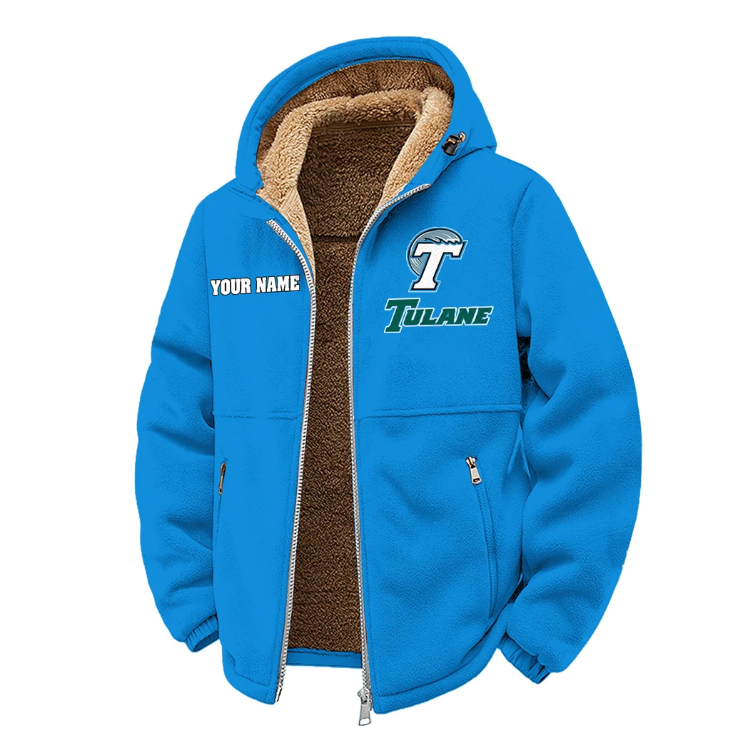 The Green Wave Winter Fleece Jacket, Ultra-Soft Fleece Shell HVN1454TG - cyan - Image 2