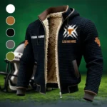 The Texas Power Fleece-Lined Hooded Jacket, Ultra-Soft Plush Lined Jacket HVN1454TL - Black