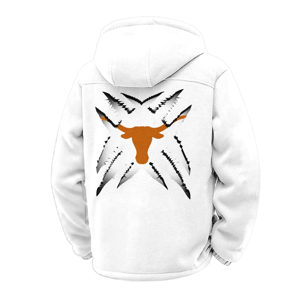 The Texas Power Winter Fleece Jacket, Heavyweight Plush Fleece HVN1454TL - White - Image 3