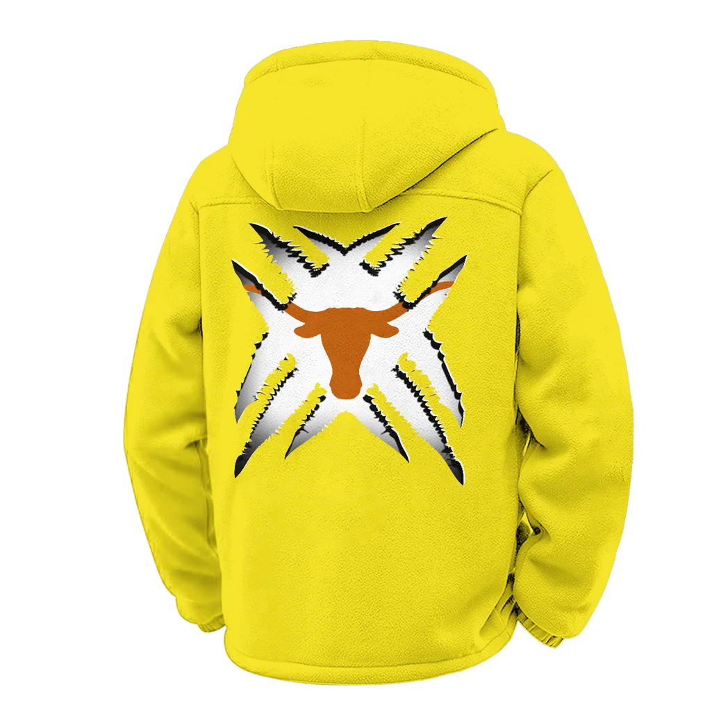 The Texas Power Winter Fleece Jacket, Heavyweight Plush Fleece HVN1454TL - Yellow - Image 3
