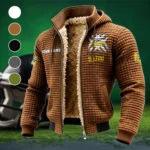 The Toledo Force Fleece-Lined Hooded Jacket, Thermal Core Fleece Jacket HVN1454TR - brown
