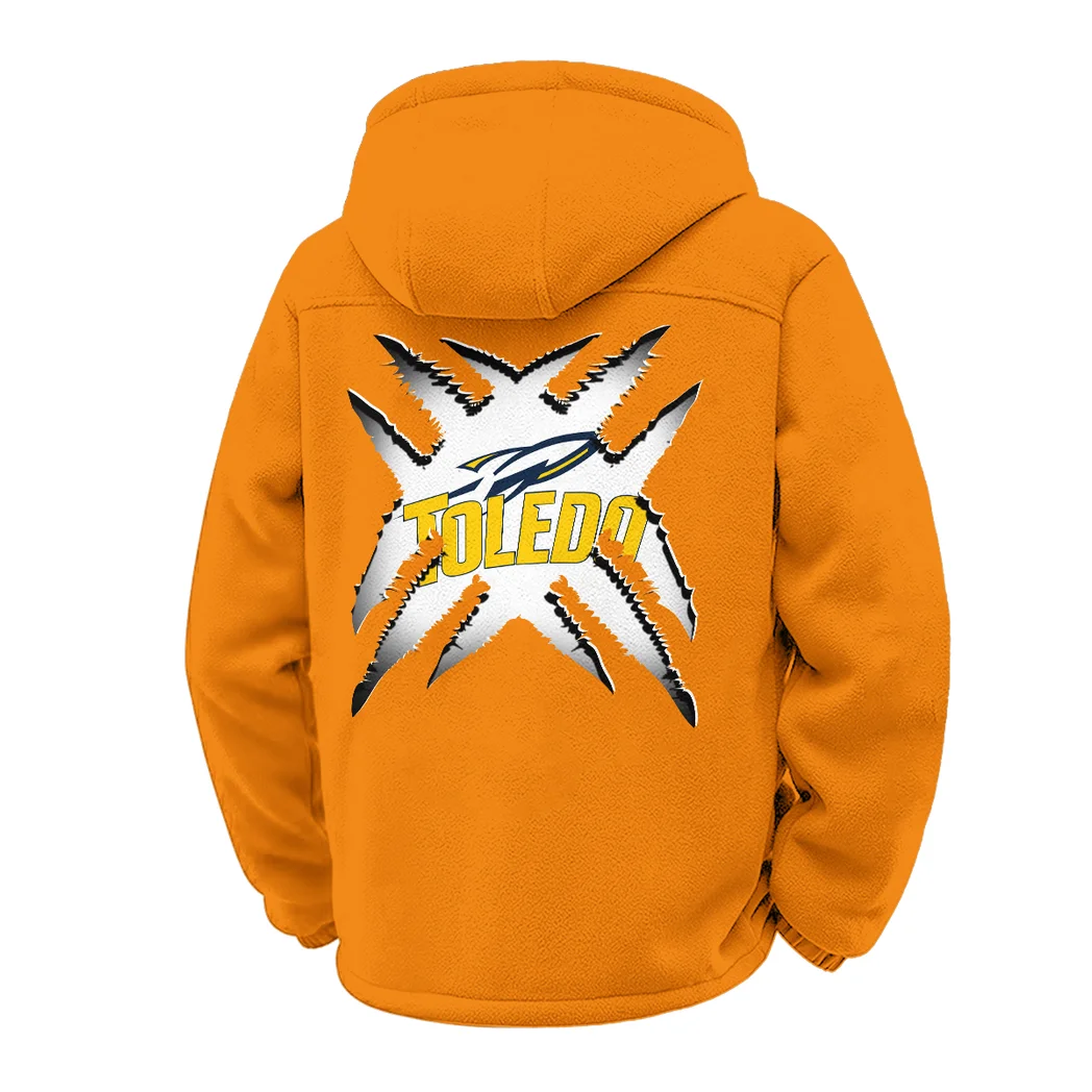The Toledo Force Winter Fleece Jacket, Brushed Interior Winter Fleece HVN1454TR - Orange - Image 3