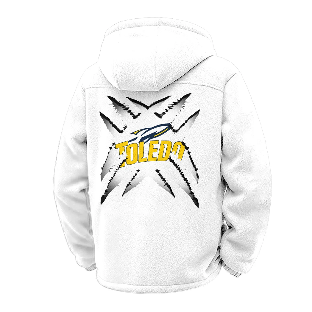 The Toledo Force Winter Fleece Jacket, Brushed Interior Winter Fleece HVN1454TR - White - Image 3