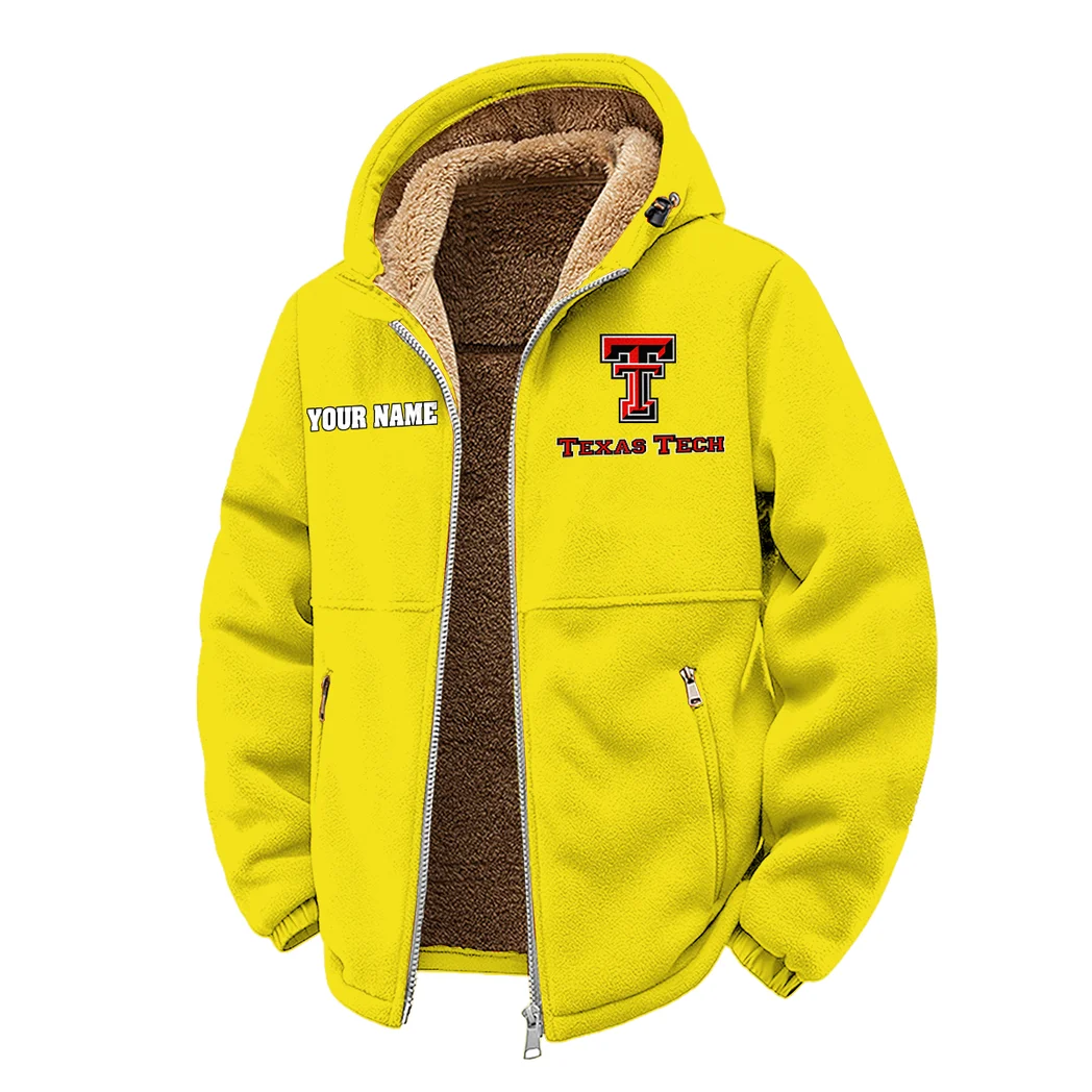 The Red Raider Elite Winter Fleece Jacket, Anti-Pill Thermal Fleece HVN1454TT - Yellow - Image 2