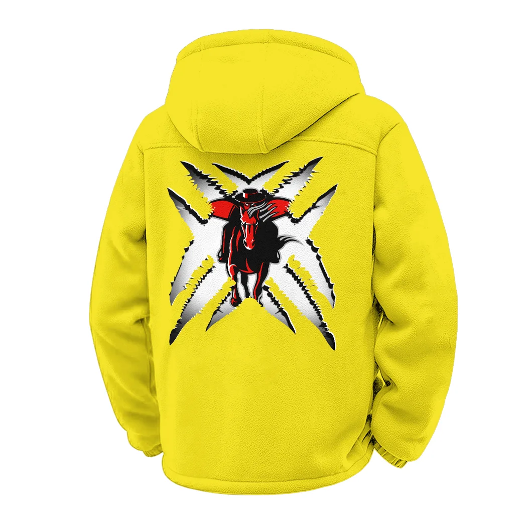 The Red Raider Elite Winter Fleece Jacket, Anti-Pill Thermal Fleece HVN1454TT - Yellow - Image 3