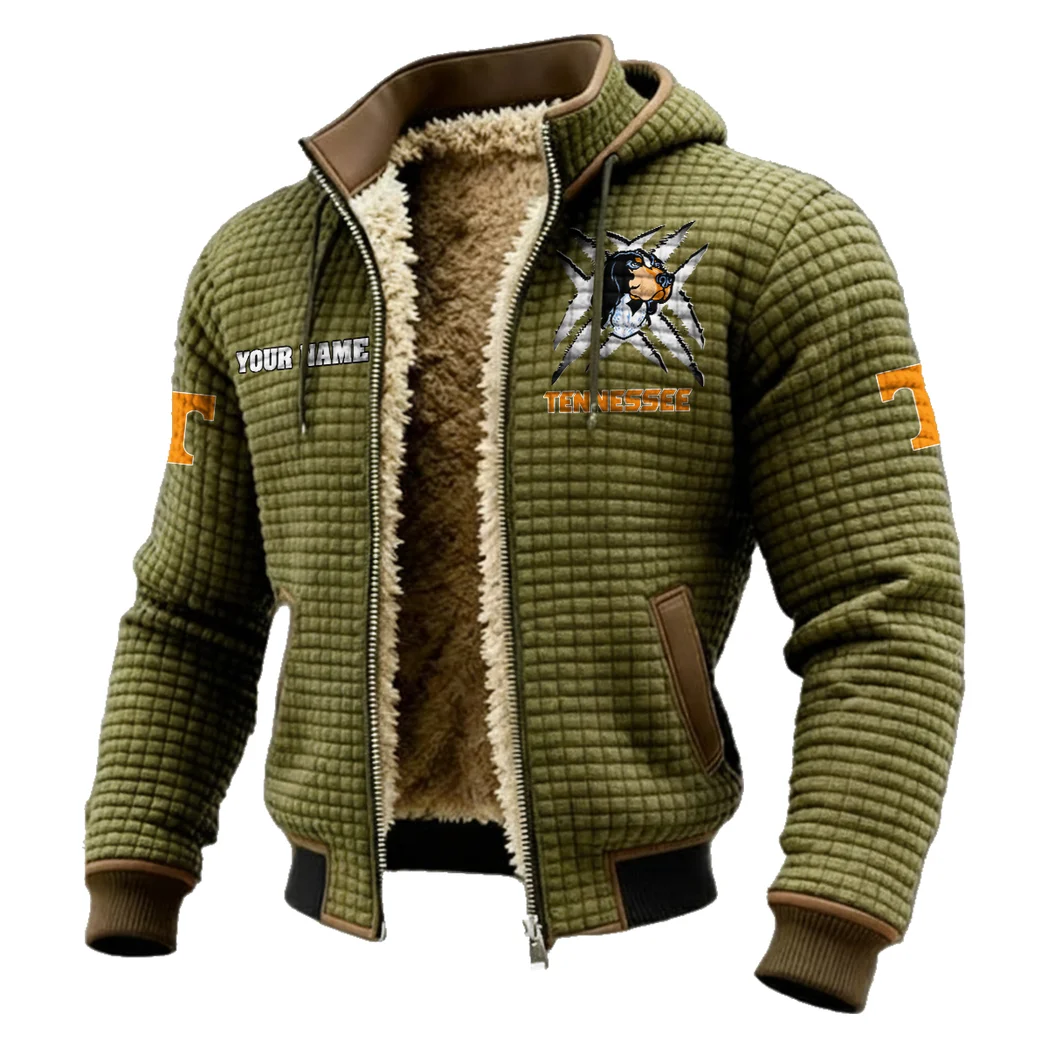 The Tennessee Spirit Fleece-Lined Hooded Jacket, Luxe Cloud-Fleece Hooded Shell HVN1454TV - Green - Image 2