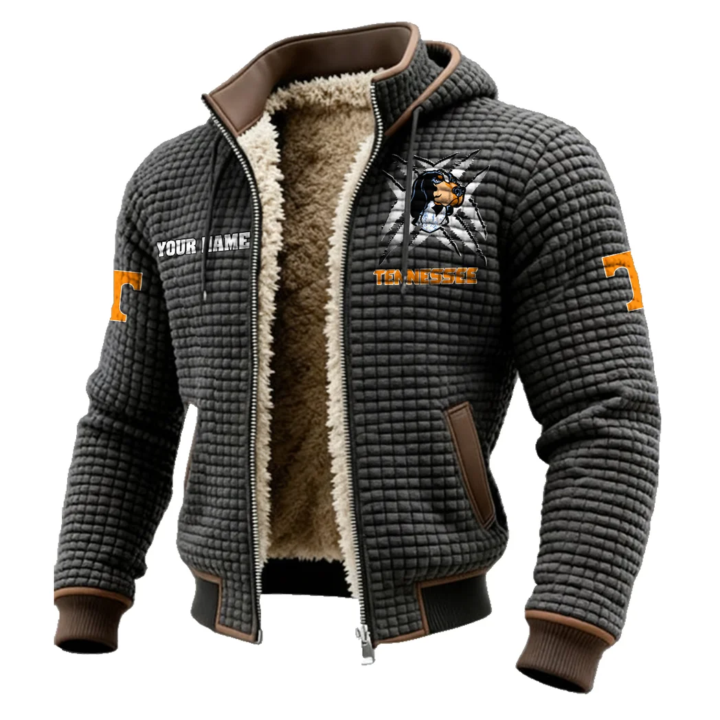 The Tennessee Spirit Fleece-Lined Hooded Jacket, Luxe Cloud-Fleece Hooded Shell HVN1454TV - Grey - Image 2