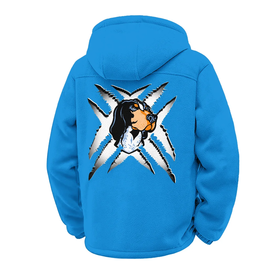 The Tennessee Spirit Winter Fleece Jacket, High-Density Comfort Fleece HVN1454TV - cyan - Image 3