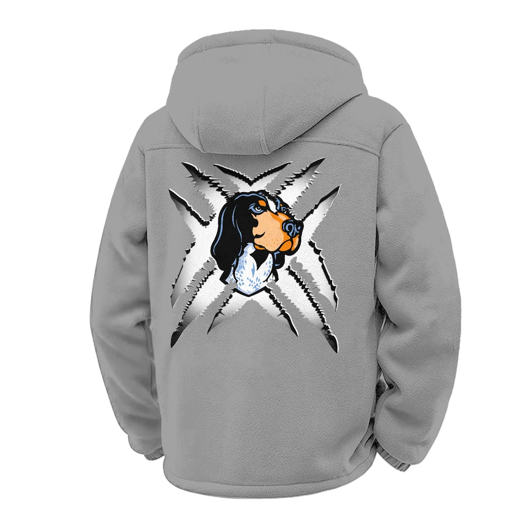 The Tennessee Spirit Winter Fleece Jacket, High-Density Comfort Fleece HVN1454TV - Grey - Image 3