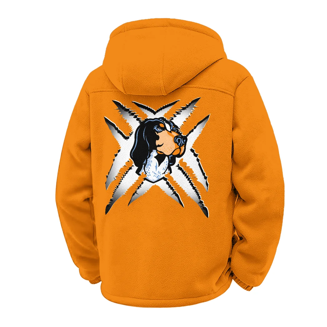 The Tennessee Spirit Winter Fleece Jacket, High-Density Comfort Fleece HVN1454TV - Orange - Image 3