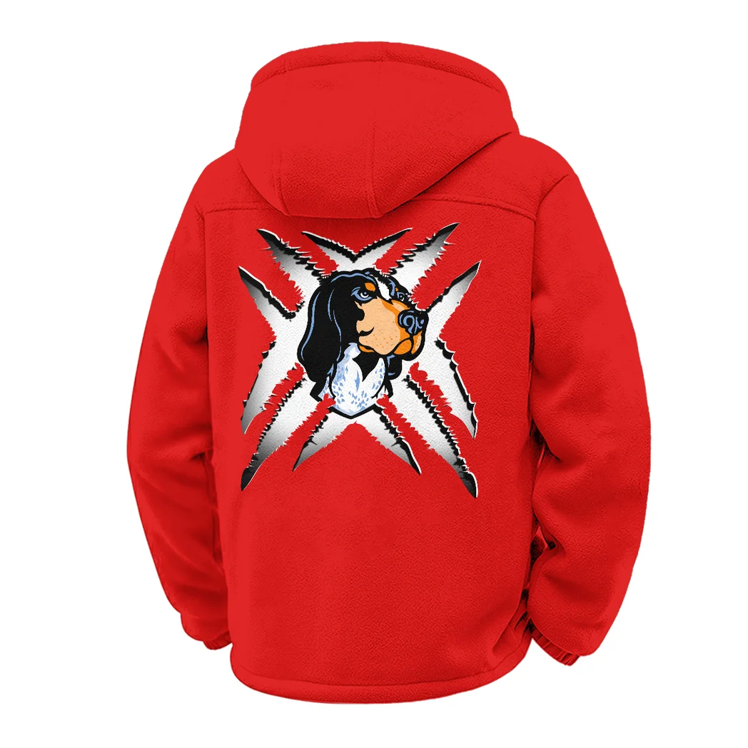 The Tennessee Spirit Winter Fleece Jacket, High-Density Comfort Fleece HVN1454TV - red - Image 3