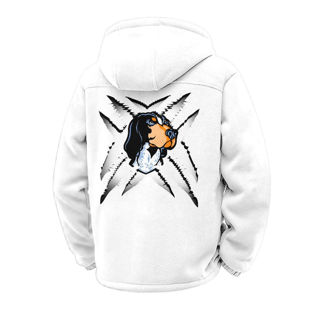 The Tennessee Spirit Winter Fleece Jacket, High-Density Comfort Fleece HVN1454TV - White - Image 3