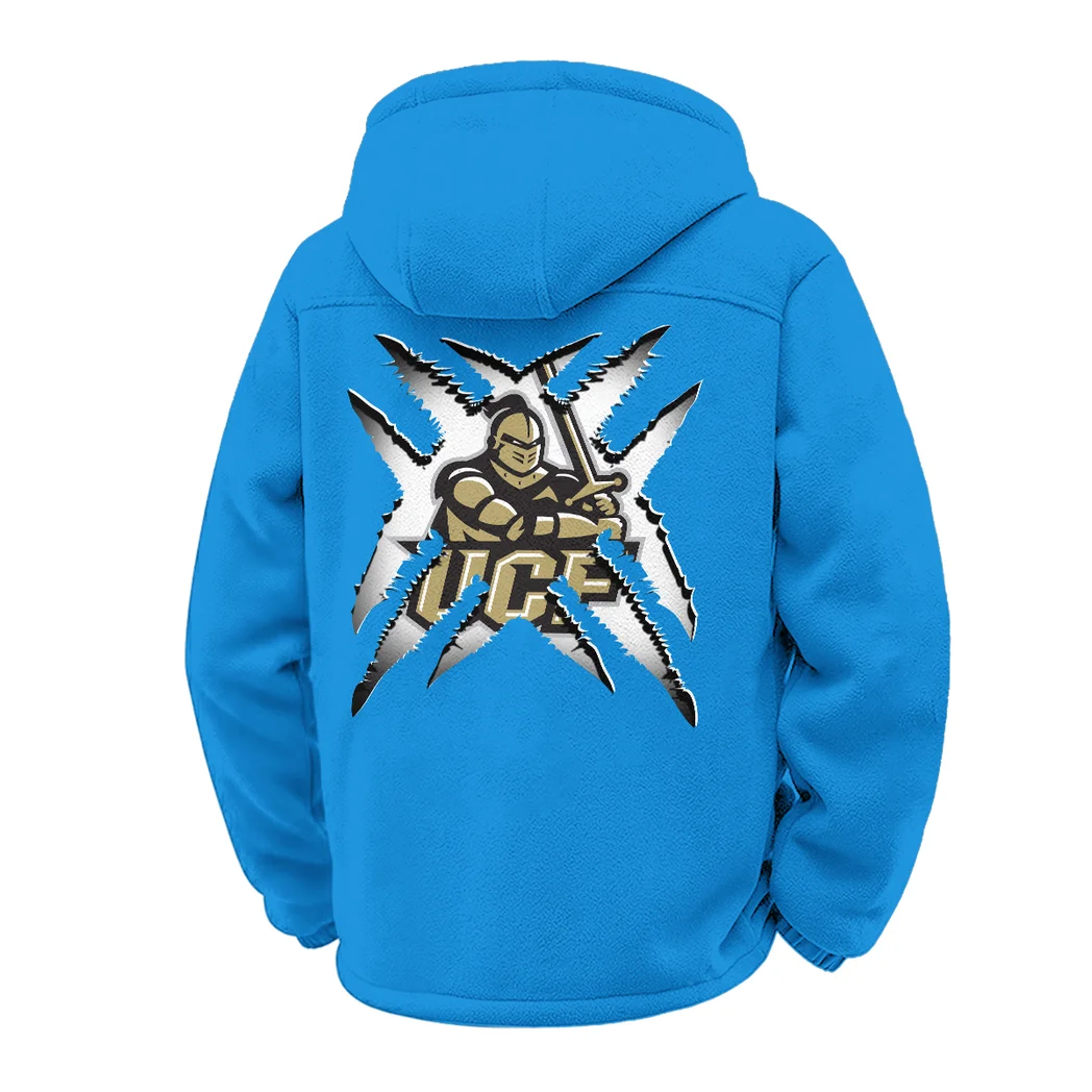 The UCF Power Winter Fleece Jacket, Warm Core Loft Fleece HVN1454UC - cyan - Image 3