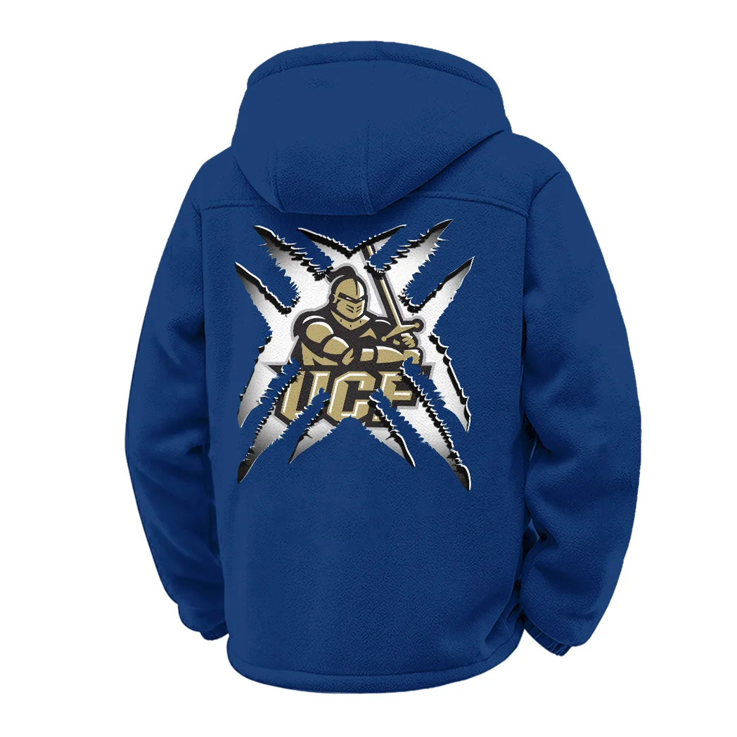 The UCF Power Winter Fleece Jacket, Warm Core Loft Fleece HVN1454UC - Navy - Image 3