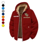 The UCF Power Winter Fleece Jacket, Warm Core Loft Fleece HVN1454UC - Wine