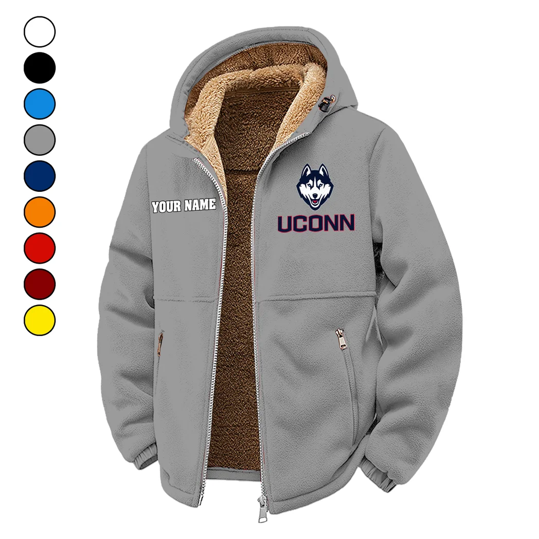 The Huskies Winter Fleece Jacket, Breathable Winter Comfort HVN1454UC - Grey
