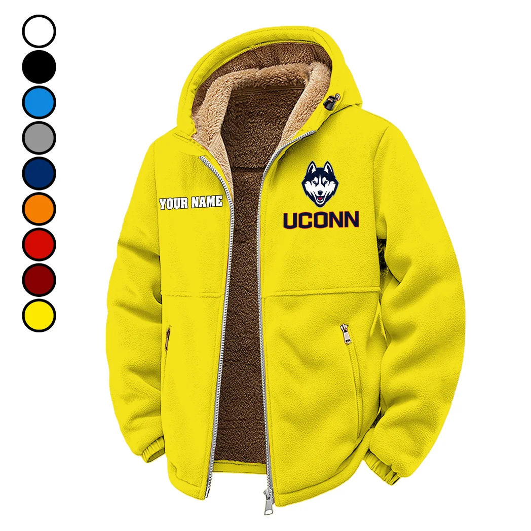 The Huskies Winter Fleece Jacket, Breathable Winter Comfort HVN1454UC - Yellow